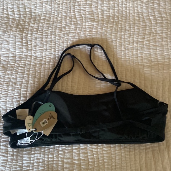 Prana Lurisia Solid Black Bikini Top XL NWT - Picture 4 of 7